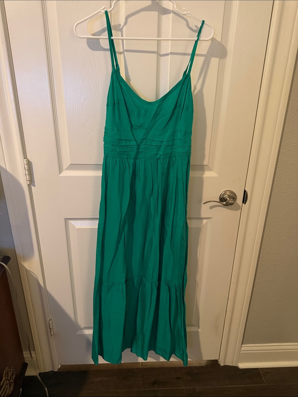 Universal Thread Teal Green Maxi Dress with Spaghetti Straps
